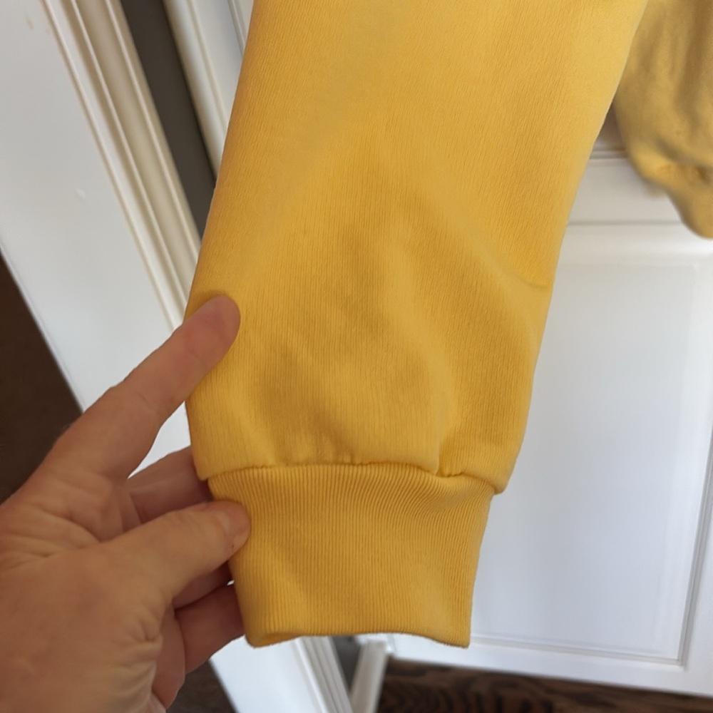 Yellow Floral Embroidered Sweatshirt by Country Store. L. - Picture 5 of 7